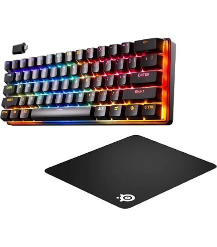 SteelSeries Apex Pro Miniワイヤレス & マウスパッド Amazon.co.jp: 【特価セット品 マウスパッド】SteelSeries Apex Pro